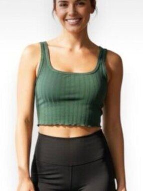 OFFLINE By Aerie OG Groove Crop Top - Green - sz M